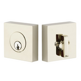 Emtek 8469 Square Deadbolt - Modern Brass - Single Cylinder