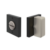 Emtek 8582 Square Thumbturn Privacy Bolt - Double Rosettes - Use with Brass Passage Set