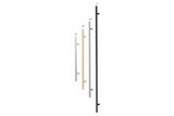 Emtek 86192 Modern Steel Round Long Door Pull With 36" Door Pull With Square Shape