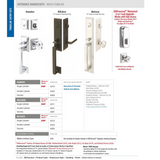 Emtek EMP4212 Melrose Single Cylinder Entrance Handleset - Brass Tubular - EMPowered Upgrade