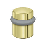 Round Universal Floor Bumper 1-1/2", Solid Brass