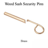 Wood Sash Security Pins - Brass