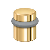 Round Universal Floor Bumper 1-1/2", Solid Brass