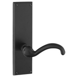 Emtek 7612 Rectangular 8-7/8" Non-Keyed Sideplate Lockset, Privacy - Sandcast Bronze Tubular