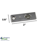 Slide Clip Amesbury P2000 Multipoint Lock Connects Extension to Shoot Bolt Tip Stainless Steel