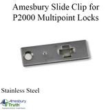 Slide Clip Amesbury P2000 Multipoint Lock Connects Extension to Shoot Bolt Tip Stainless Steel
