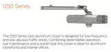 LCN 1250 Door Closer, Size 1-5, Non-Handed