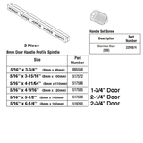 Hoppe 120mm x 8 mm Handle Spindle 517565