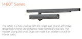 LCN 1460T Surface-Mounted  Door Closer , Non-handed - powder coat finishes