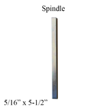 Spindle, solid 5/16" x 5-1/2" (8mmx140mm)
