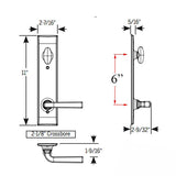 TRILENNIUM RECTANGULAR DUMMY FIXED LEVER