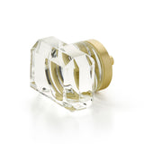 Schaub City Lights - Glass knobs with Brass Base