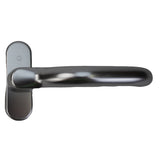 Hoppe Balcony Handle Set, Aluminum - Silver