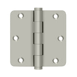 3-1/2" x 3-1/2" x 1/4" Radius Hinge, Residential