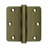 3-1/2" x 3-1/2" x 1/4" Radius Hinge, Residential