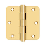 3-1/2" x 3-1/2" x 1/4" Radius Hinge, Residential