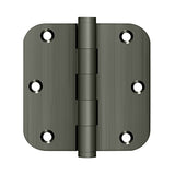 3-1/2" x 3-1/2" x 5/8" Radius Hinge, Residential