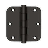 3-1/2" x 3-1/2" x 5/8" Radius Hinge, Residential