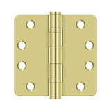 4" x 4" x 1/4" Radius Hinge, HD, Ball Bearings