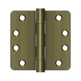 4" x 4" x 1/4" Radius Hinge, HD, Ball Bearings