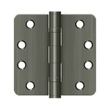 4" x 4" x 1/4" Radius Hinge, HD, Ball Bearings