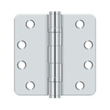 4" x 4" x 1/4" Radius Hinge, HD, Ball Bearings