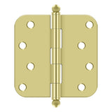 4" x 4" x 5/8" Radius Hinge, w/ Ball Tips