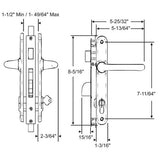 Interlock Millton 2 Point Lockset 55-100SCHX
