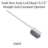 New Style Truth Ellipse Left Hand 13-1/2 Inch Straight Arm Casement Operator - Choose Color
