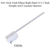 13-1/2 Inch Straight Arm Casement Operator - Choose Color, New Style Truth Ellipse - Right Hand
