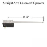 DISCONTINUED Old Style Right Hand 13-1/2 Inch Straight Arm Casement Operator - White