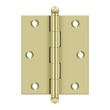 3" x 2-1/2" Hinge, w/ Ball Tips