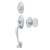 Riversdale Handleset with Flat Round Knob Dummy