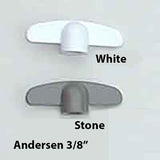 Andersen Replacement T-Handle 3/8 spline Casement / Awning windows - Choose Color