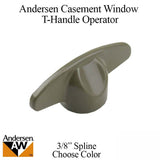 Andersen T-Handle 3/8 spline Casement / Awning windows - 2 colors