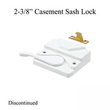 Casement SASH LOCK, 2-3/8 inch holes c-c, Right, Choose Color