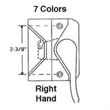 Casement SASH LOCK, 2-3/8 inch holes c-c, Right, Choose Color