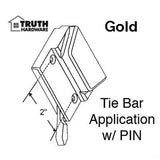 Truth SASH LOCK, With Pin - Tie Bar Application - Bronze