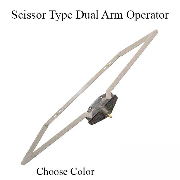 Truth Operator, Roto crank, 25 inch Dual Arm, Scissor Type, Double Hook ...