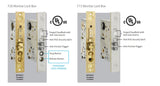 Emtek F13 UL Listed Mortise Lock Box ONLY Thumb by Lever or Knob -F133300