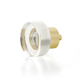 Schaub City Lights - Glass knobs with Brass Base