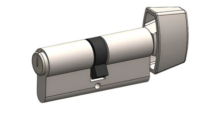 G-U Ferco Euro Profile 10/40 Cylinder Thumbturn, Satin Nickle