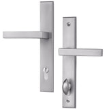 56003303 Rockwell 56 series Contemporary Keyed Entry Multipoint Door Handle Set With 7.874quot; CTC Screwholes in Brushed Nickel Finish