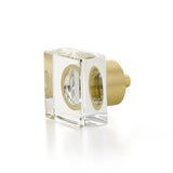 Schaub City Lights - Glass knobs with Brass Base