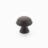 Schaub Atherton Knob, Plain Knurled Edges - 1-1/4