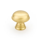 Schaub Atherton Knob, Plain Knurled Edges - 1-1/4"