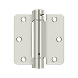 3-1/2" x 3-1/2" x 1/4" Spring Hinge