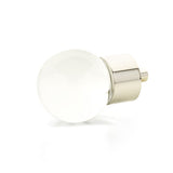 Schaub City Lights - Glass knobs with Brass Base