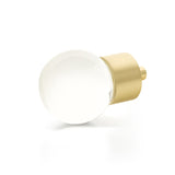 Schaub City Lights - Glass knobs with Brass Base