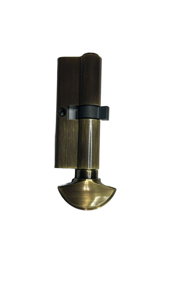 Hoppe 90 degree Key Cylinder Antique Brass (F73) for 2-1/4”Door 374595 ...